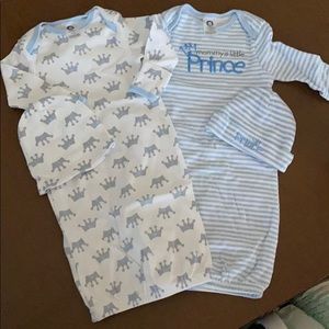 2 Baby Gowns Gerber 0-6 months